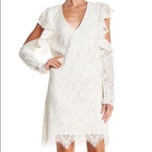 Bcbgmaxazria Lace Cold Shoulder dress